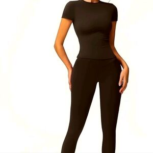 2 Piece Brown Activewear Set